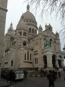 Outside shot of Sacre Coeur. Beautiful.