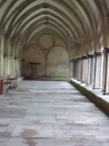 An exterior hall at Salisbury Cathedral. So pretty.