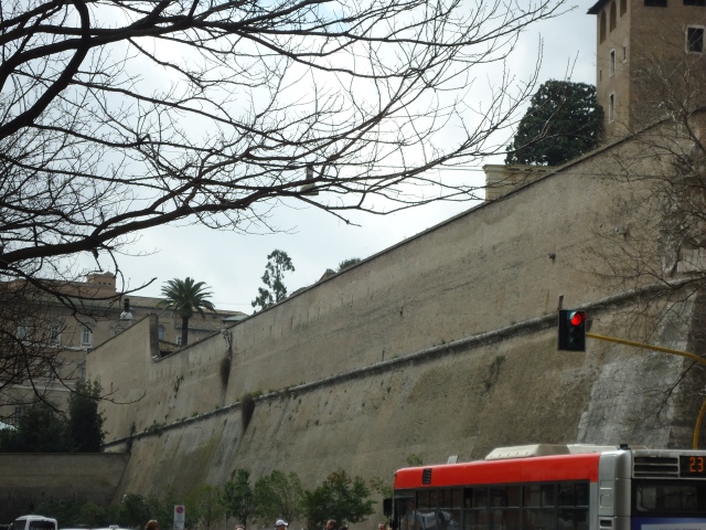  Exterior wall of the Vatican