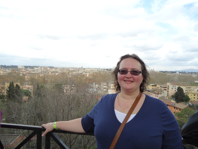 View from the Aventine Hill with yours truly