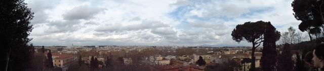 Panoramic view from the Aventine Hill