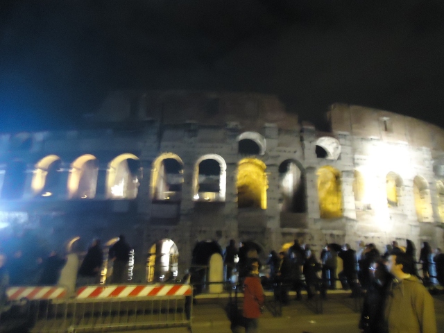 My first view of the Colosseum