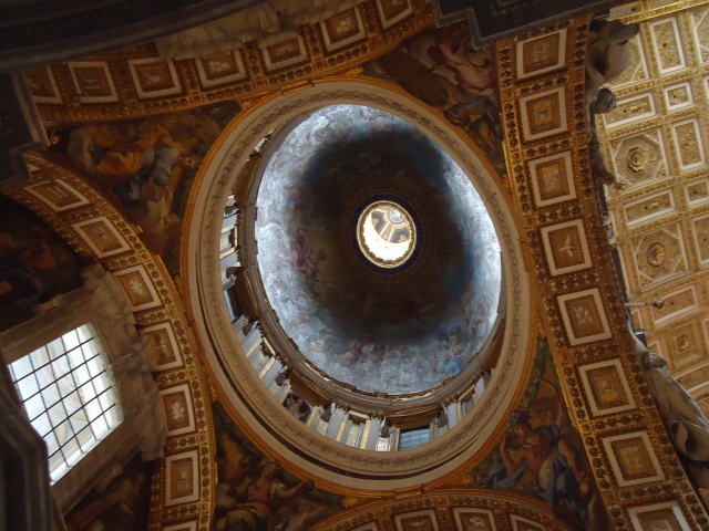 The dome of St. Peter's from the inside.